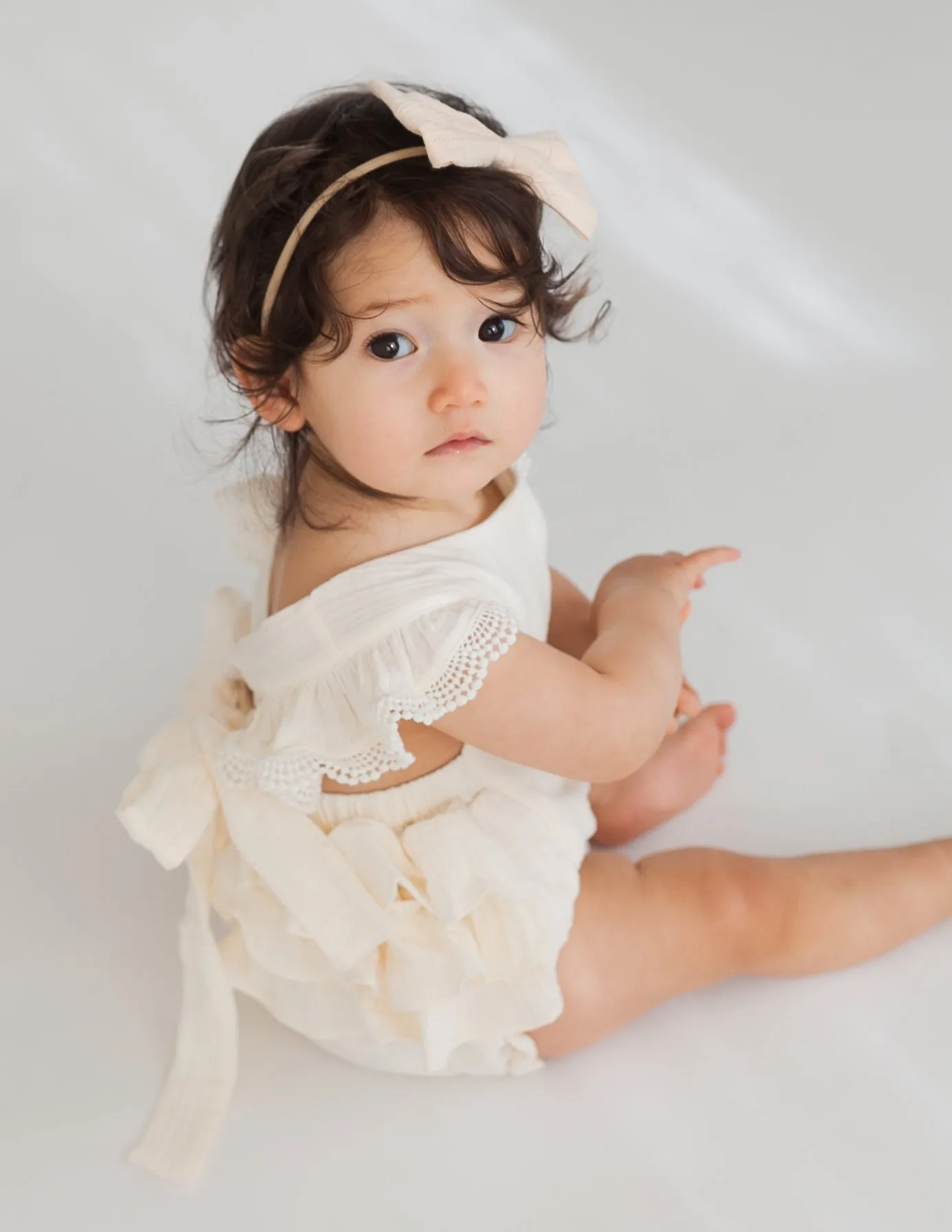 Cream Liliana Muslin Playsuit