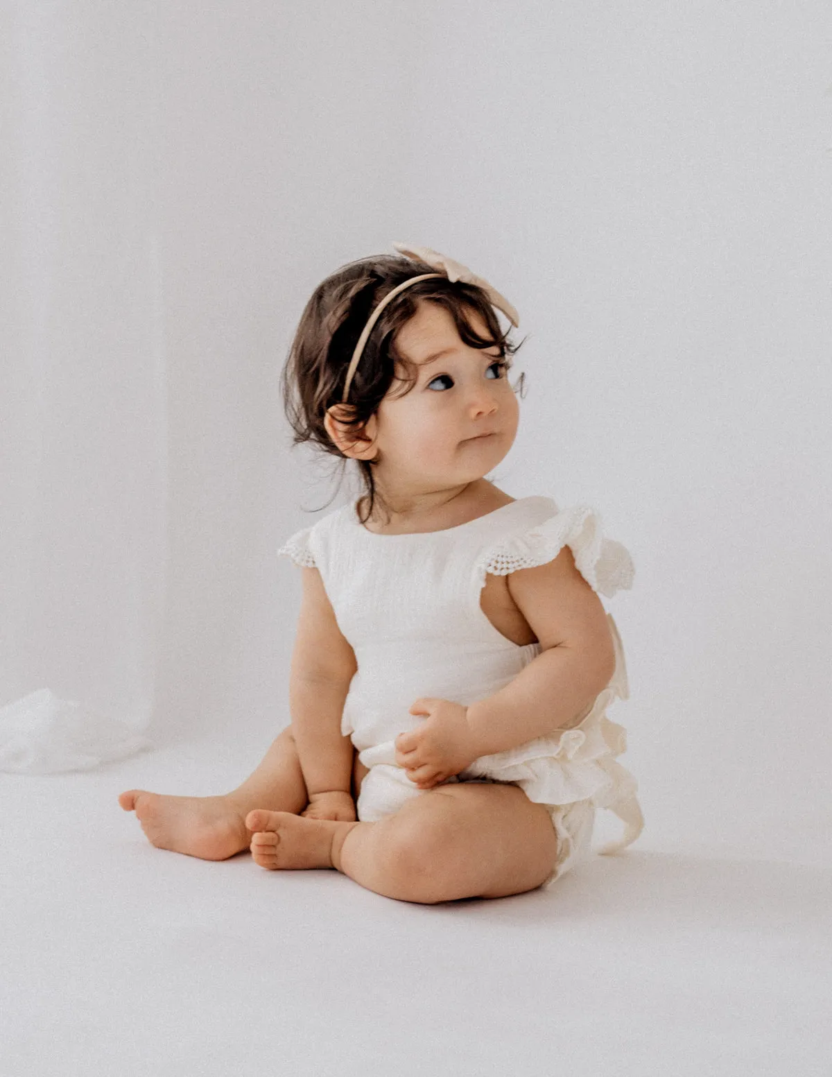 Cream Liliana Muslin Playsuit