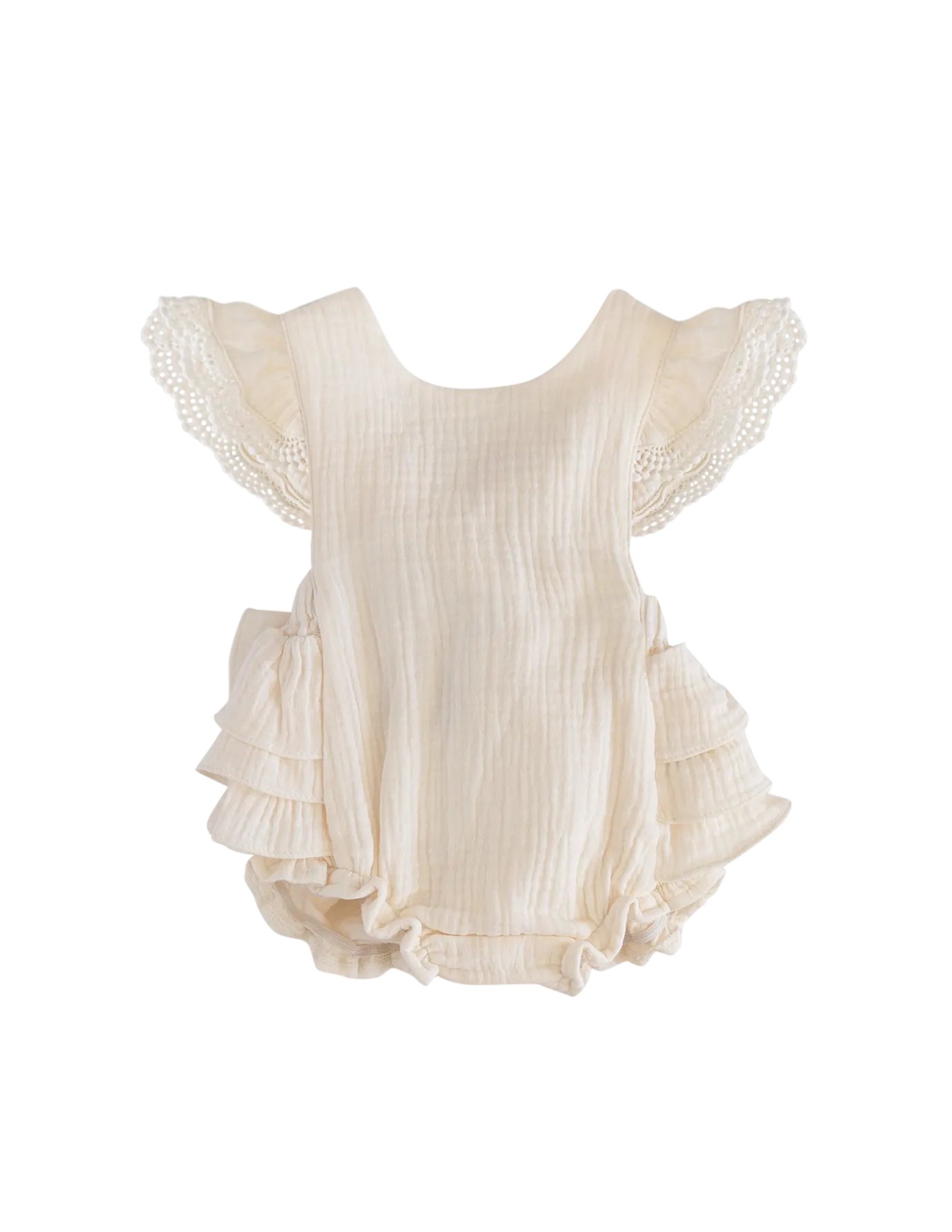 Cream Liliana Muslin Playsuit