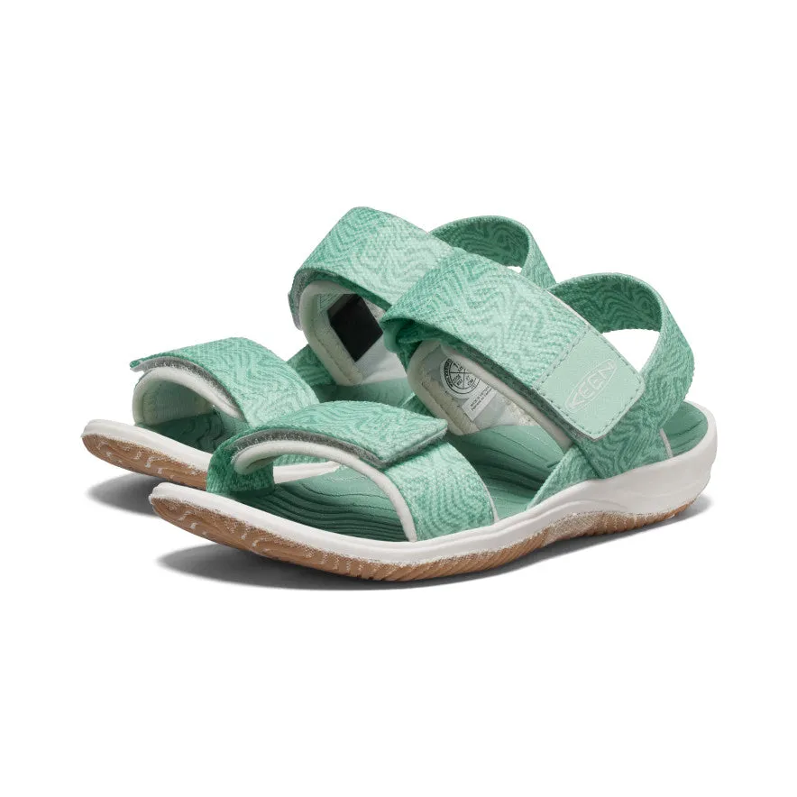 Elle Backstrap for Little Kids in Lichen/Star White