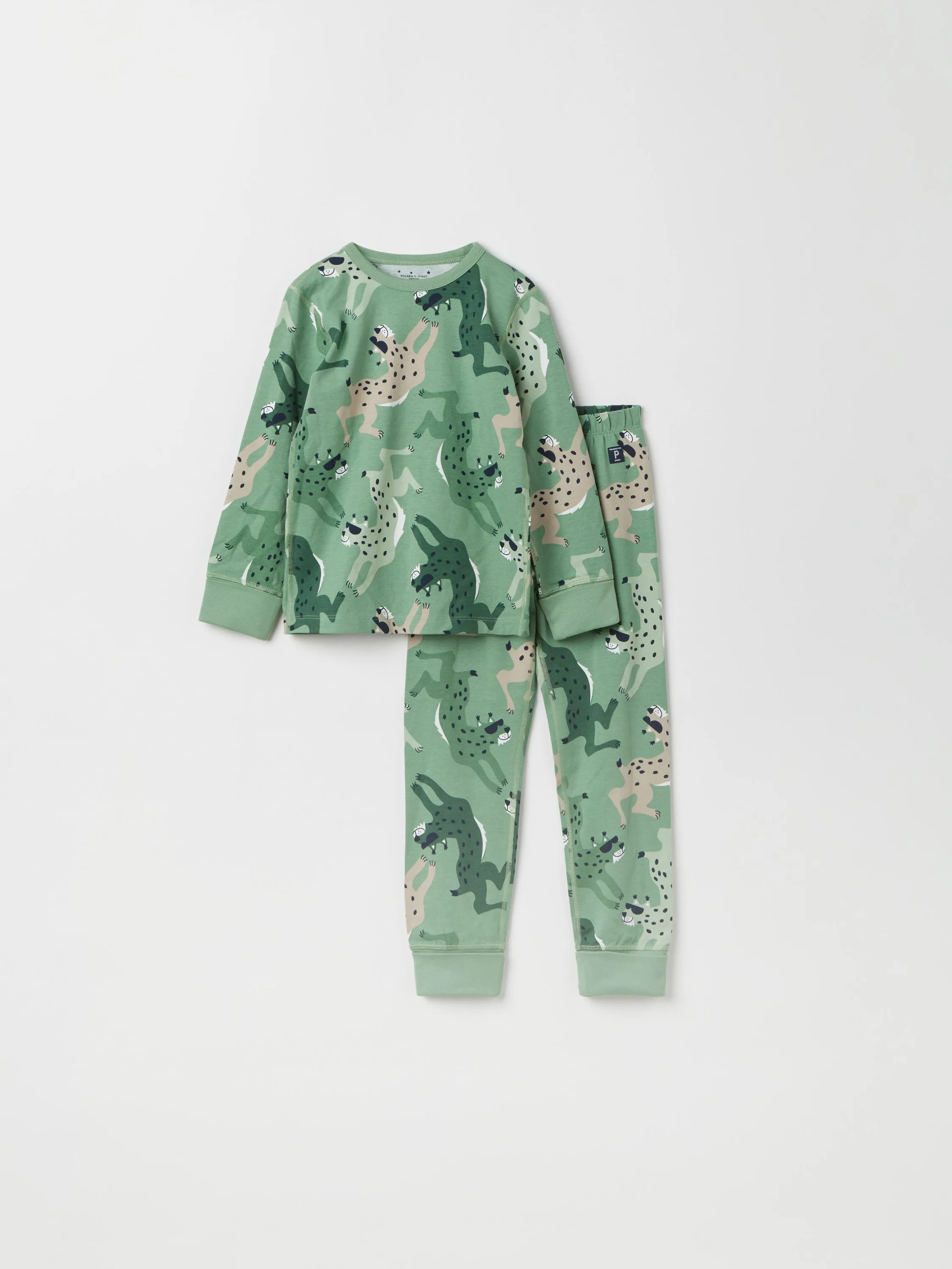 Lynx Print Kids Pyjamas