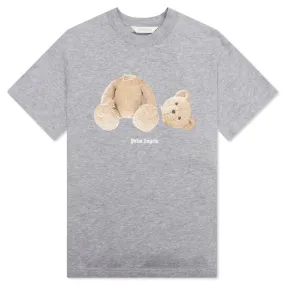 Melange Grey Kids Bear T-Shirt