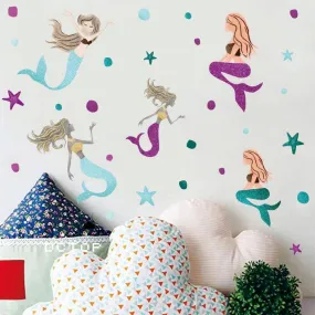 Kids Little Mermaid Anime Wall Stickers