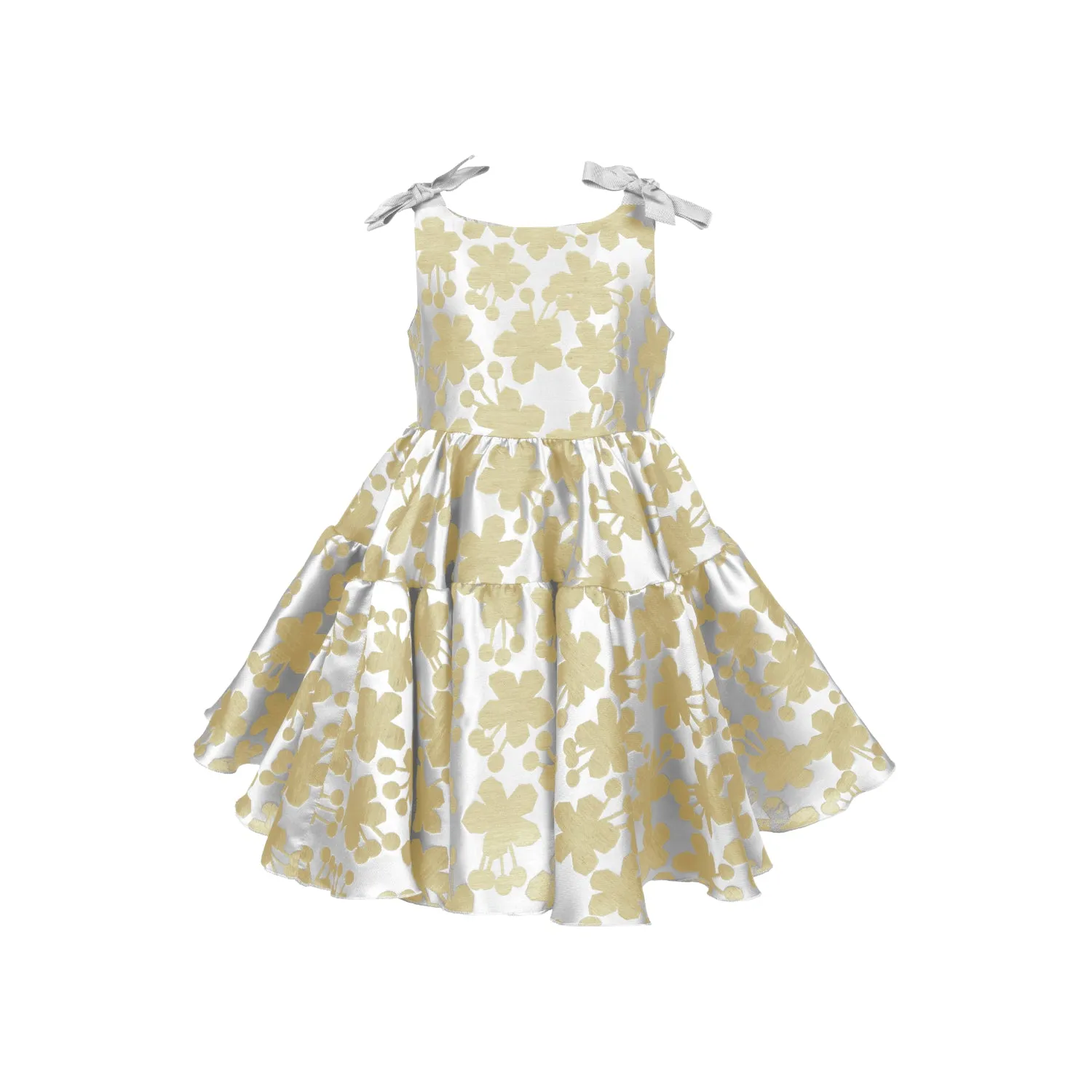 Mimisol Kids Girl's Beige Dress