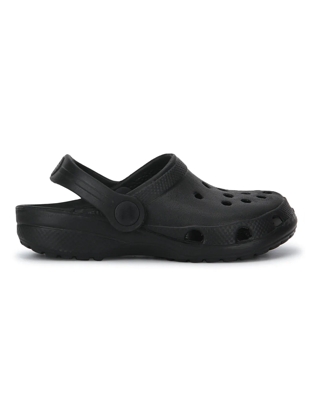 Minni TC Black Croc Flats For Kids