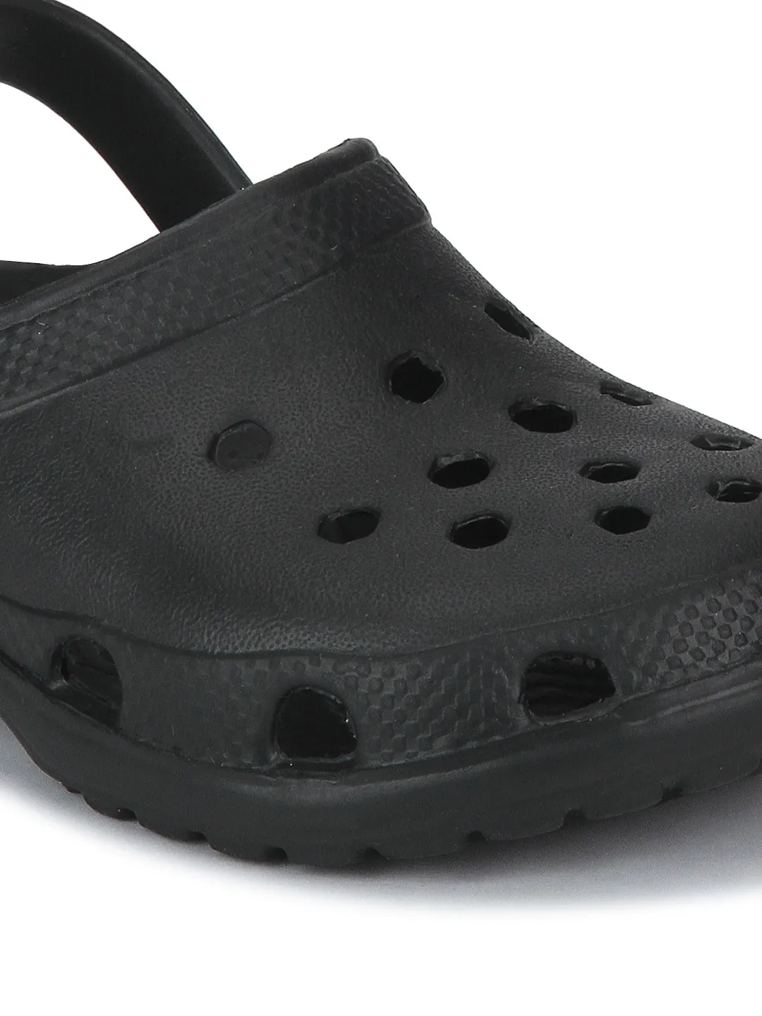 Minni TC Black Croc Flats For Kids