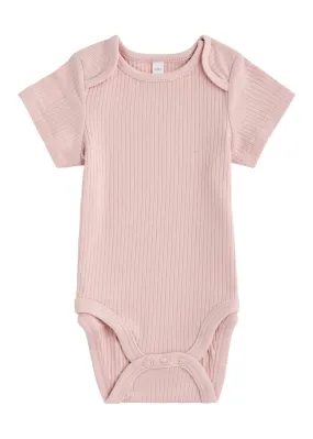 MORI KIDS Ribbed jersey babygrow  -                         -                     -                