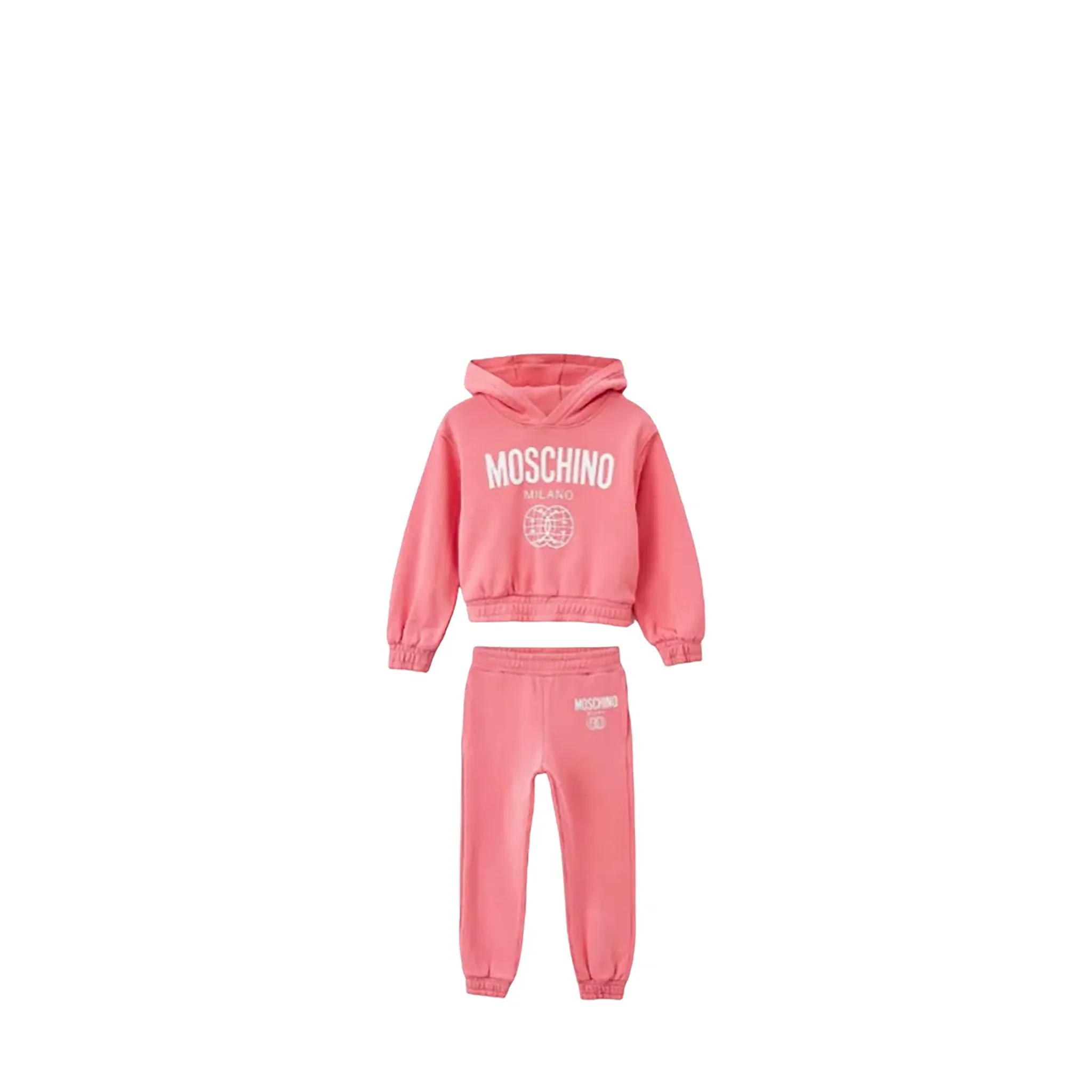 Moschino Kids Double Smiley Fleece Hoodie Sweatsuit