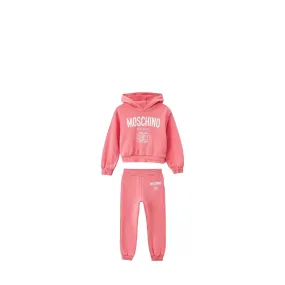 Moschino Kids Double Smiley Fleece Hoodie Sweatsuit