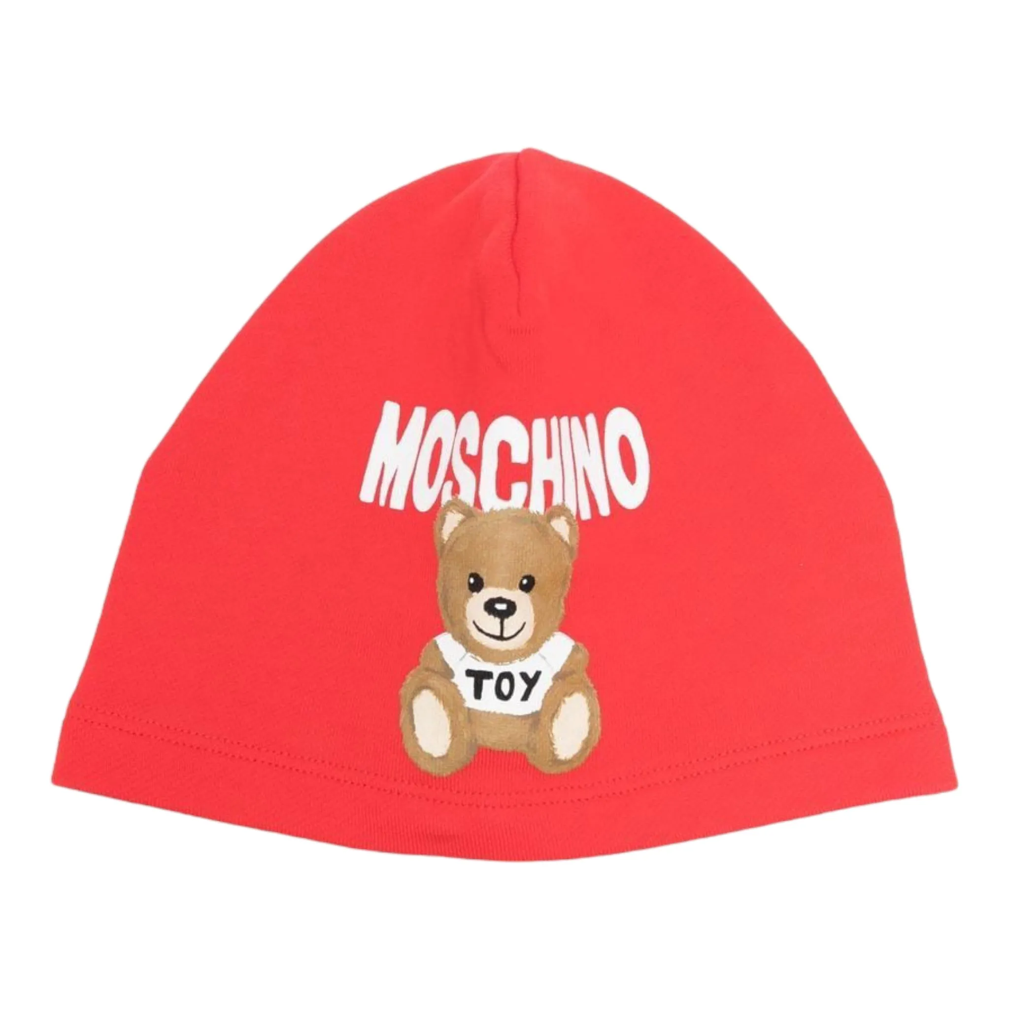 Moschino Kids Fuzzy Bear Knit Beanie