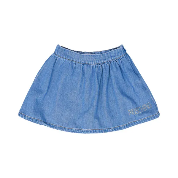 Moschino Kids Girl's Denim Skirt