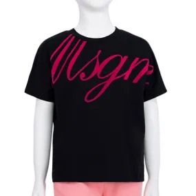 MSGM Kids  Black T-Shirt