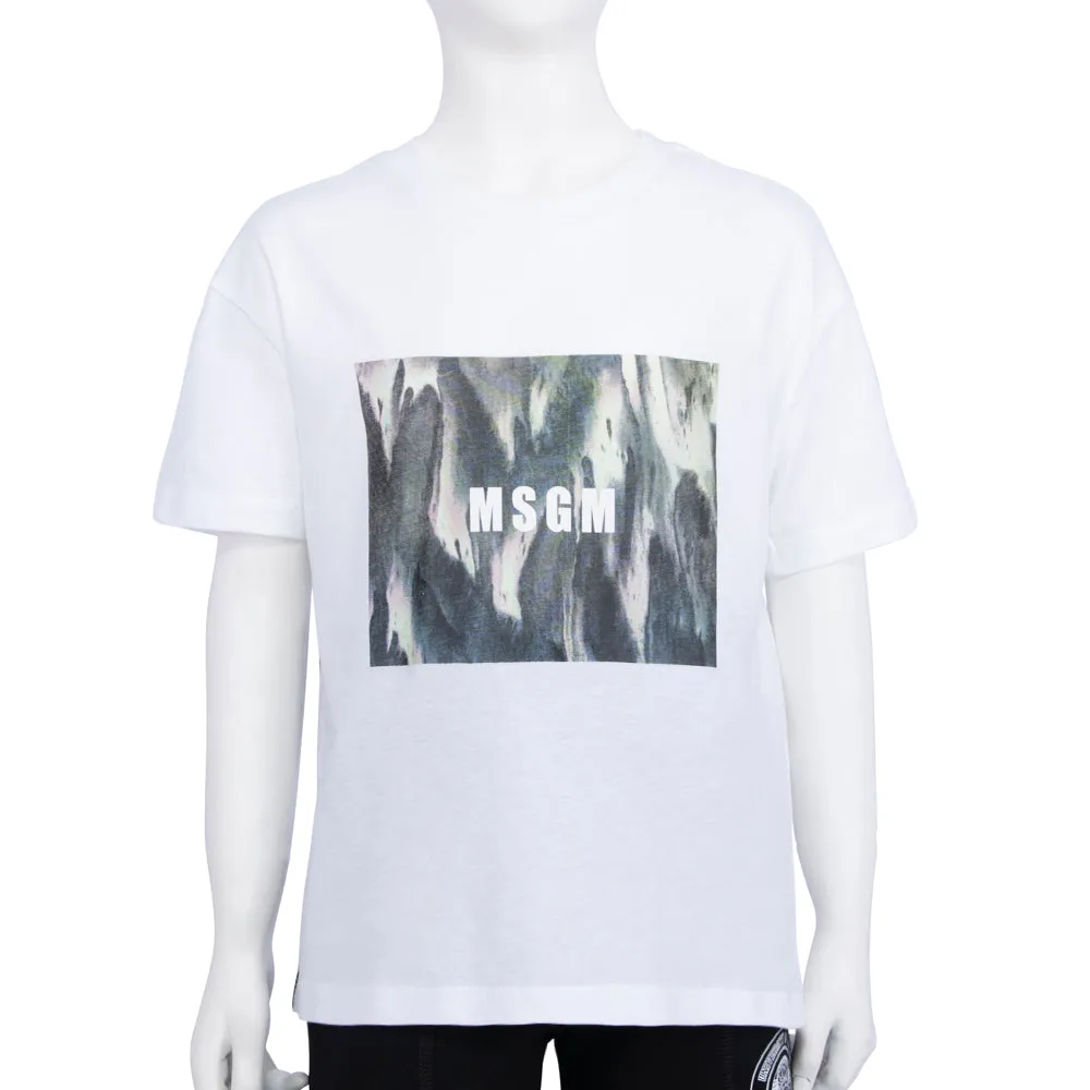 MSGM Kids  White T-Shirt