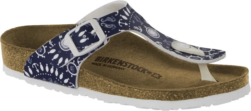 Nautical Print Blue Sandals for Kids