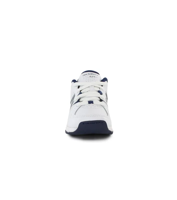 Kids' New Balance 625 Wide Shoes in White and Navy