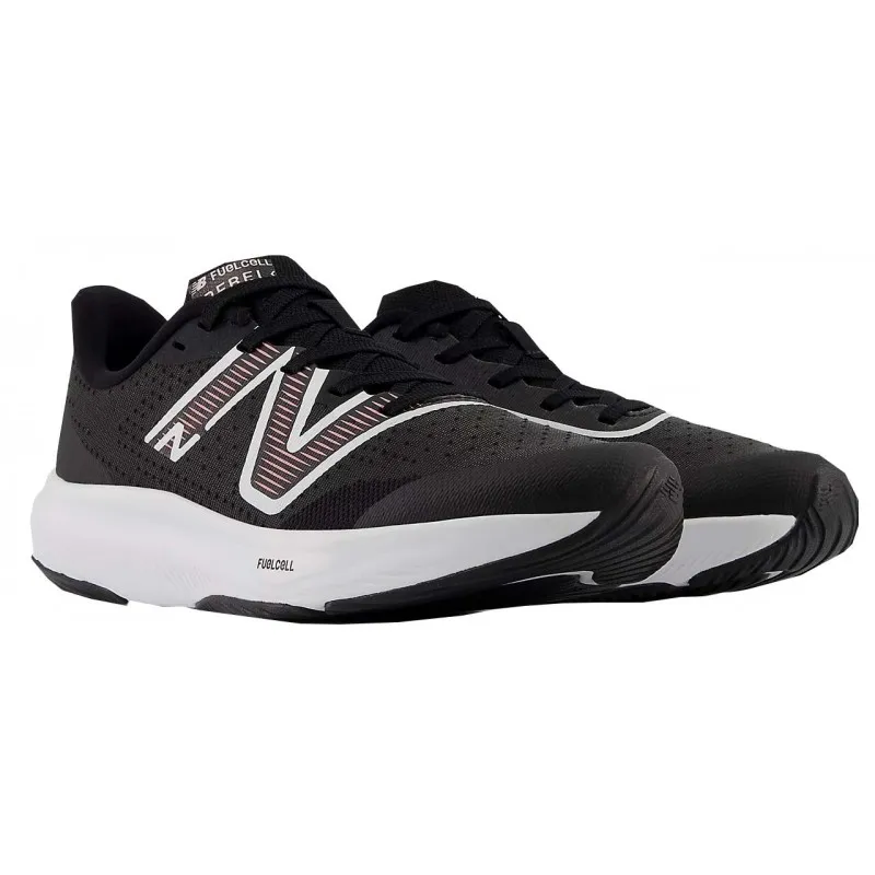 New Balance FuelCell Rebel V3 kids shoes in black/white]