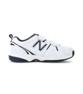 new balance white navy kids shoes]