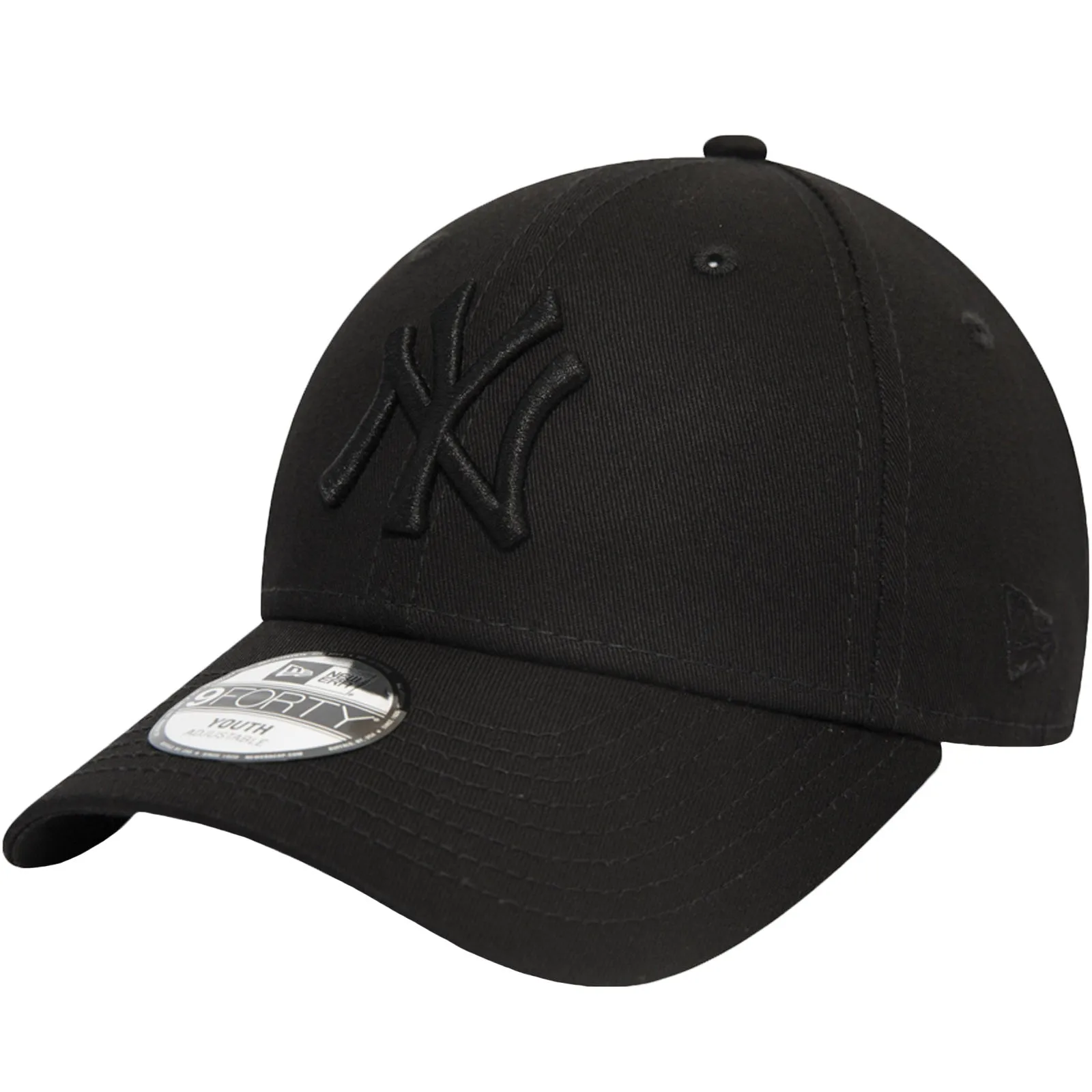 New Era Kids New York Yankees Essentials 9Forty Adjustable Cap - Black - 4-6 Yrs