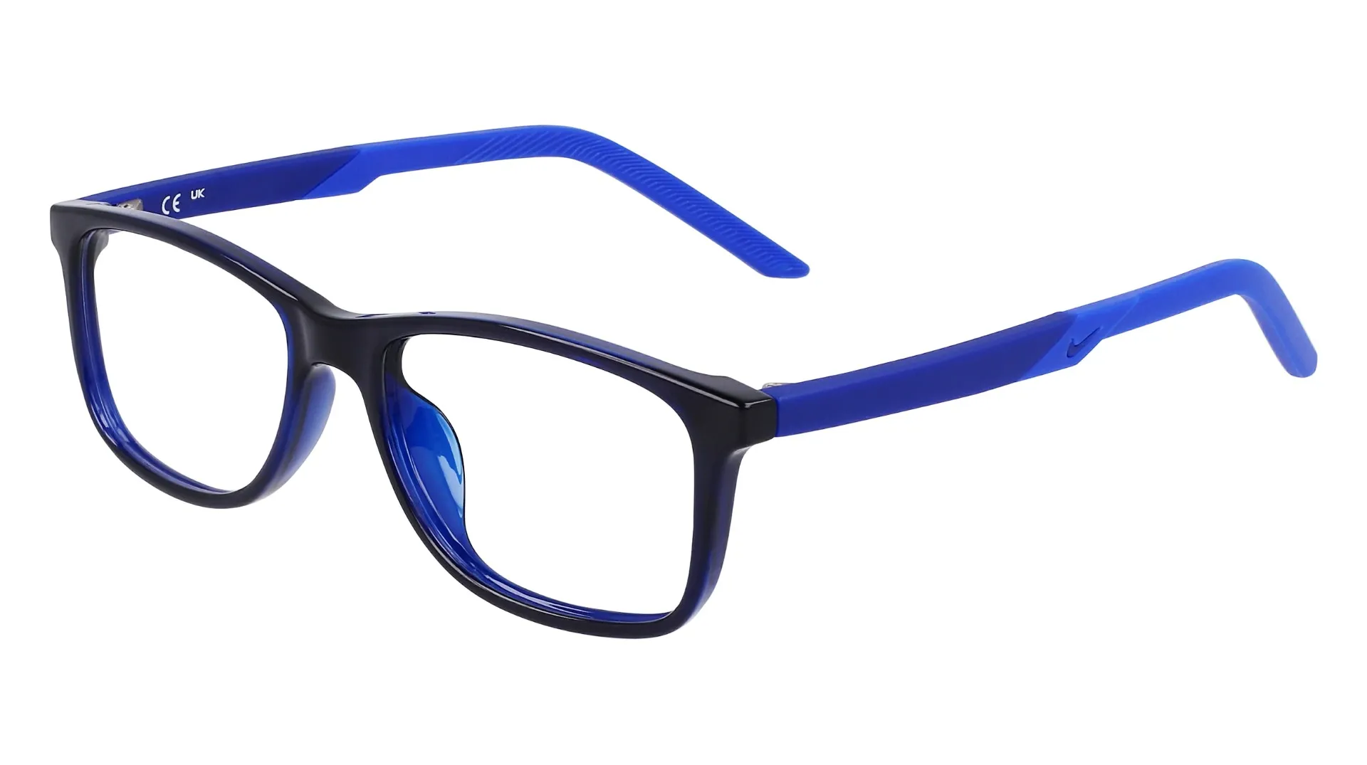 Nike 5037 410 Eyeglasses Youth Kids Midnight Navy/Racer Blue Full Rim 48-15-135