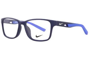 Nike 5038 006 Eyeglasses Youth Kids Boy's Black/University Red Full Rim 50mm