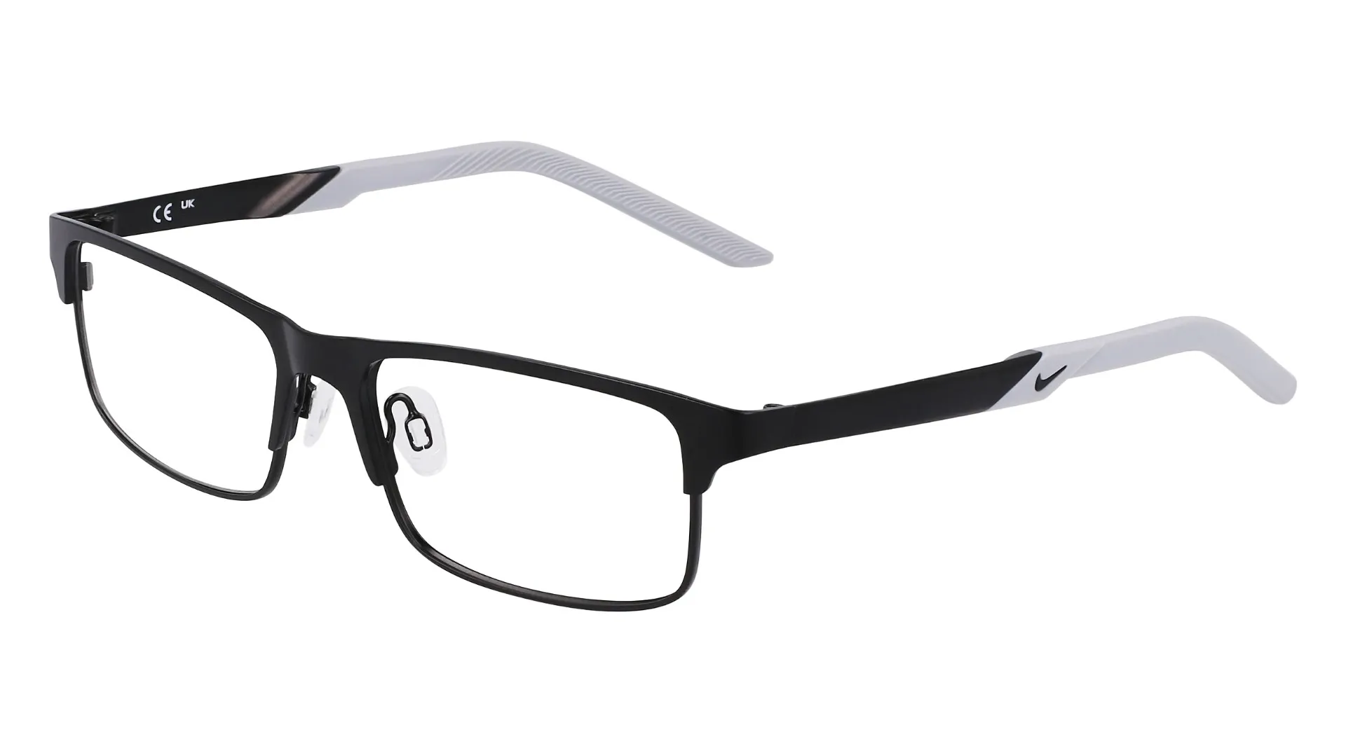 Nike 5592 001 Eyeglasses Youth Kids Satin Black/Wolf Grey Full Rim 50-15-135