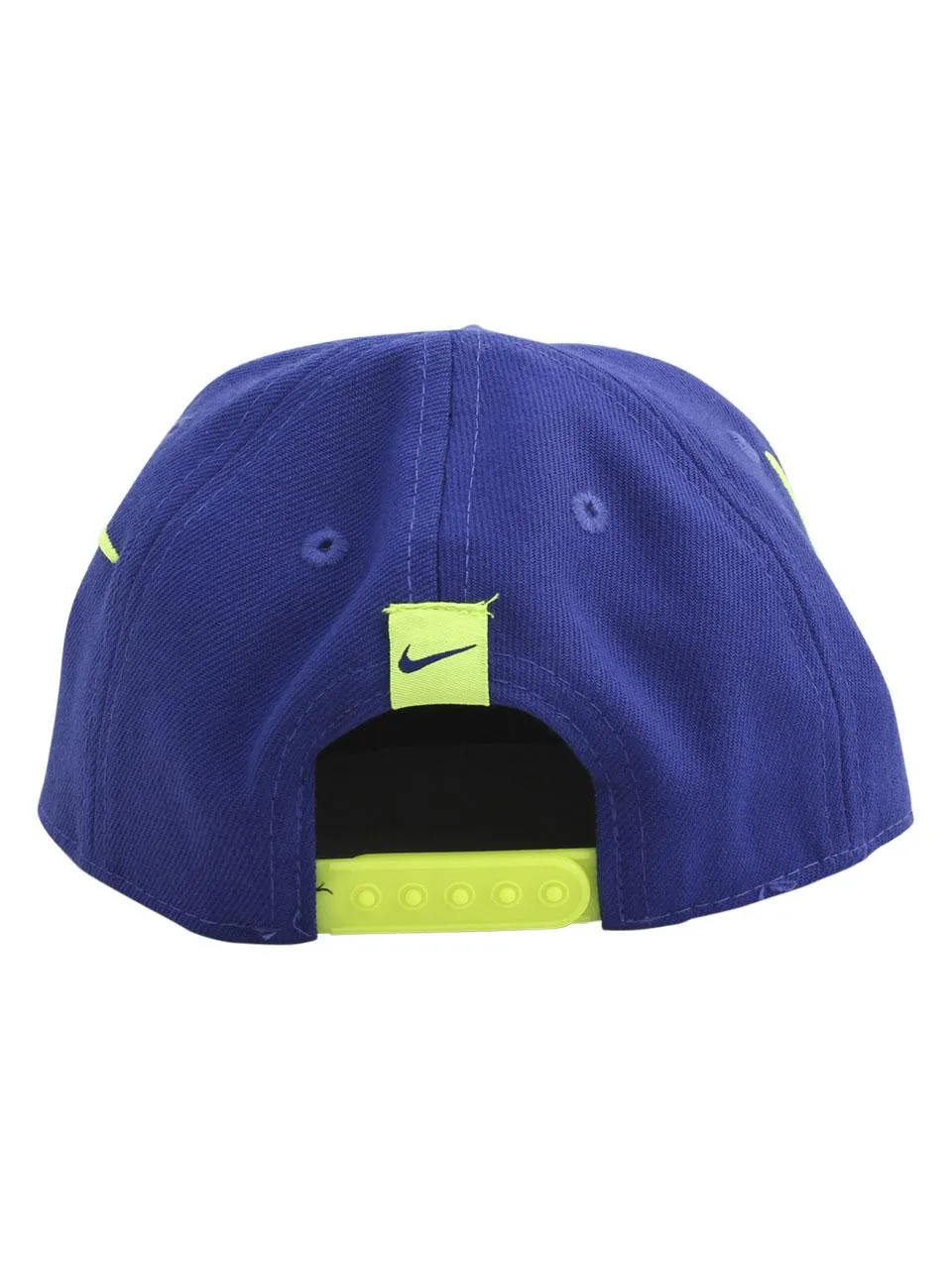 Nike Infant Kids Boy's Swoosh Baseball Cap Hat Flat Brim Snapback Blue Sz 12-24M