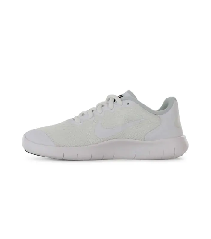 White Nike Free RN 2 GS Kids Shoes