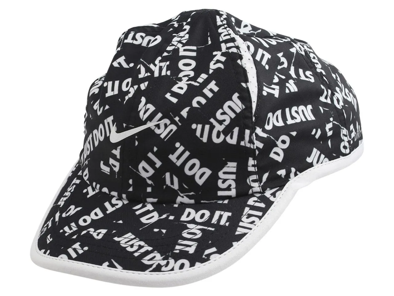 Nike Little Kids Boy's-Girl's Aerobill Baseball Cap Strapback Black/White Sz 4/7