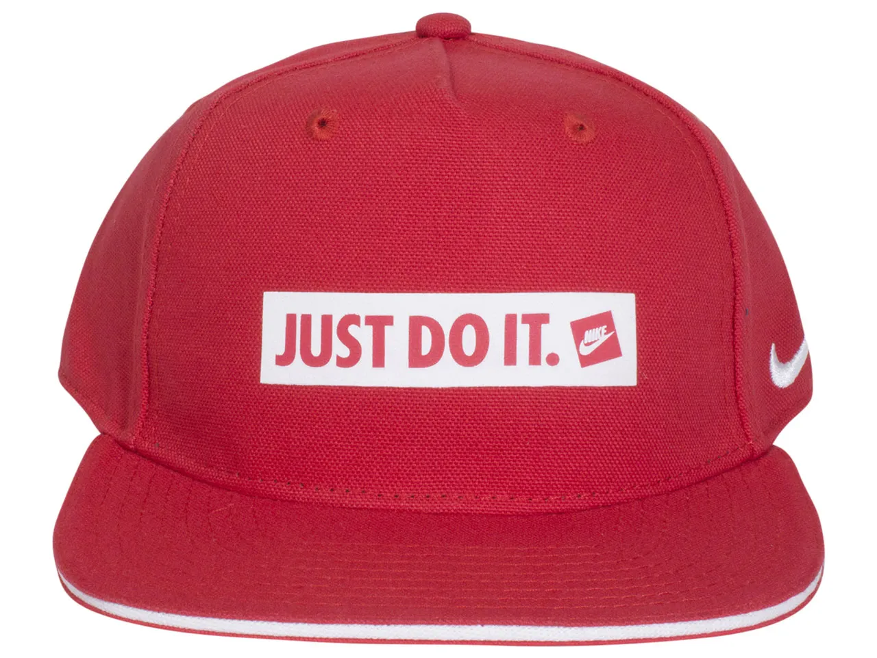 Nike Little Kids Boy's-Girl's Just Do It Baseball Cap Flat Brim Snapback Red 4/7