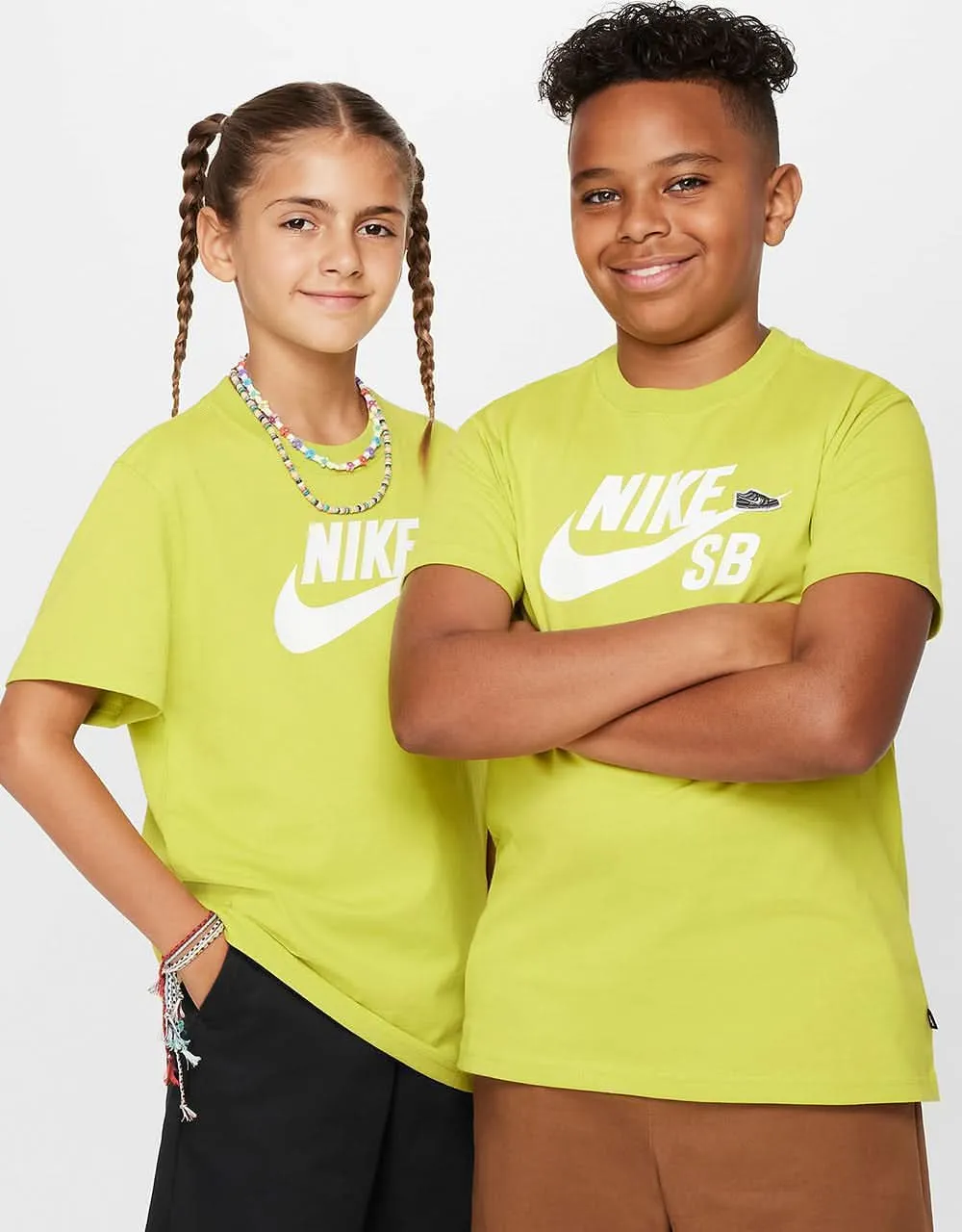 Nike SB NSW Logo Kids T-Shirt - Bright Cactus