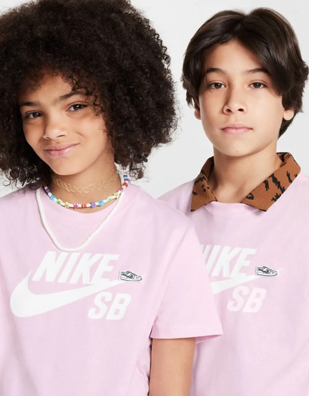 Nike SB NSW Logo Kids T-Shirt - Pink Foam