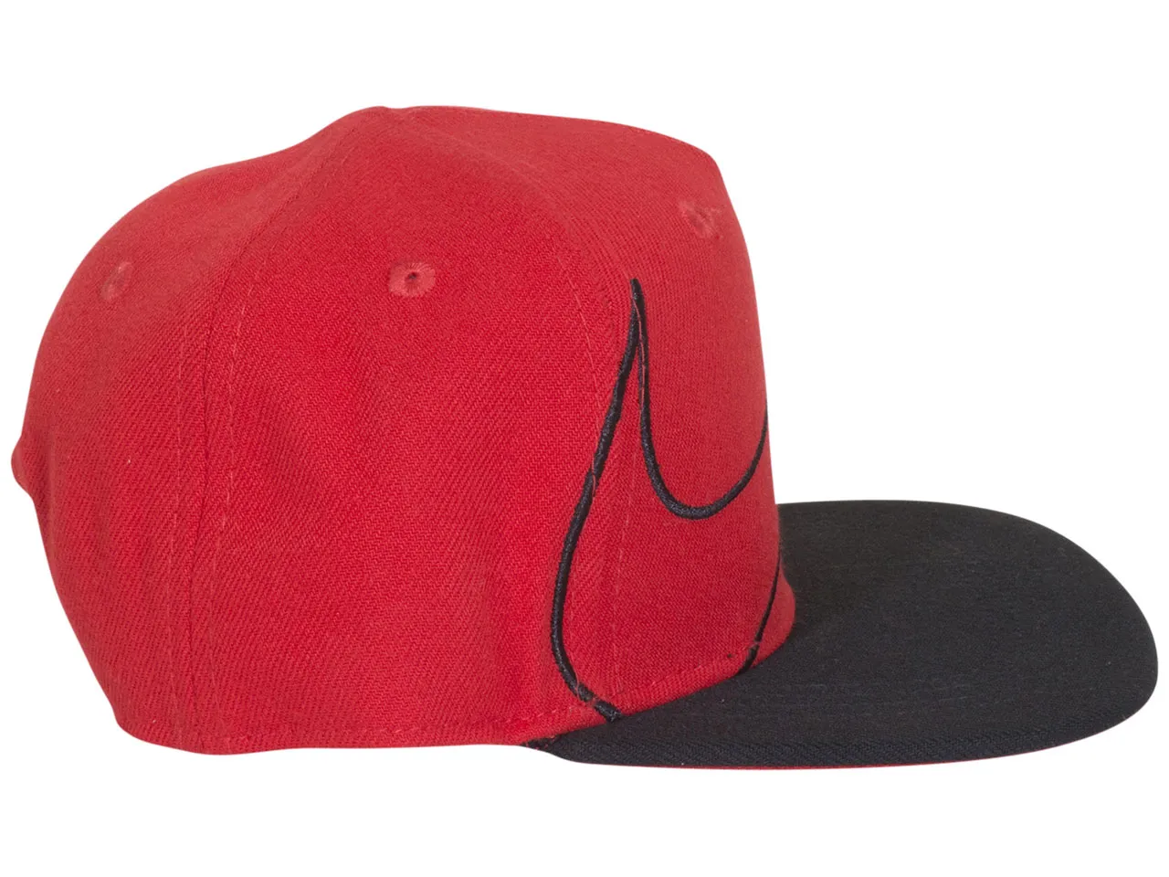 Nike Toddler Kids Boy's Swoosh Baseball Cap Hat Flat Brim Snapback Red Sz: 2/4T