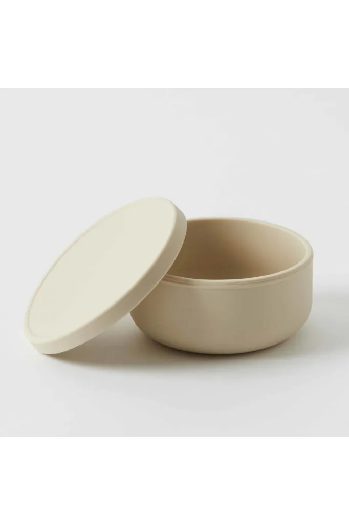 Scandinavian Silicone Bowl Set - Almond