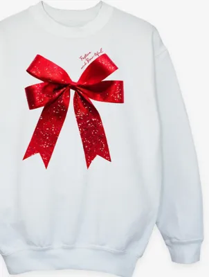 NW2 Christmas Bow Kids White Printed Sweatshirt | Kids | George at ASDA