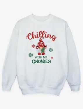 NW2 Christmas Gnomies Girl Kids White Sweatshirt | Kids | George at ASDA