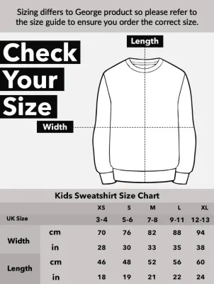 NW2 Christmas Love Kids Heather Grey Sweatshirt | Kids | George at ASDA