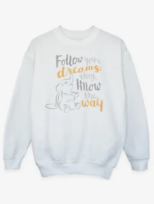 NW2 Dumbo Dream Slogan Kids White Printed Sweatshirt | Kids | George at ASDA