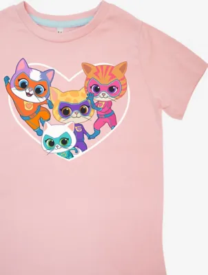 NW2 SuperKitties Heart Kids Pink Printed Pyjamas | Kids | George at ASDA