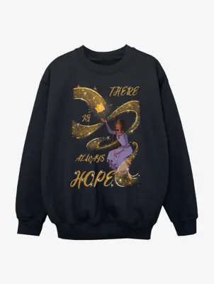 NW2 Wish Always Hope Slogan Kids Black Printed Sweatshirt | Kids | George at ASDA