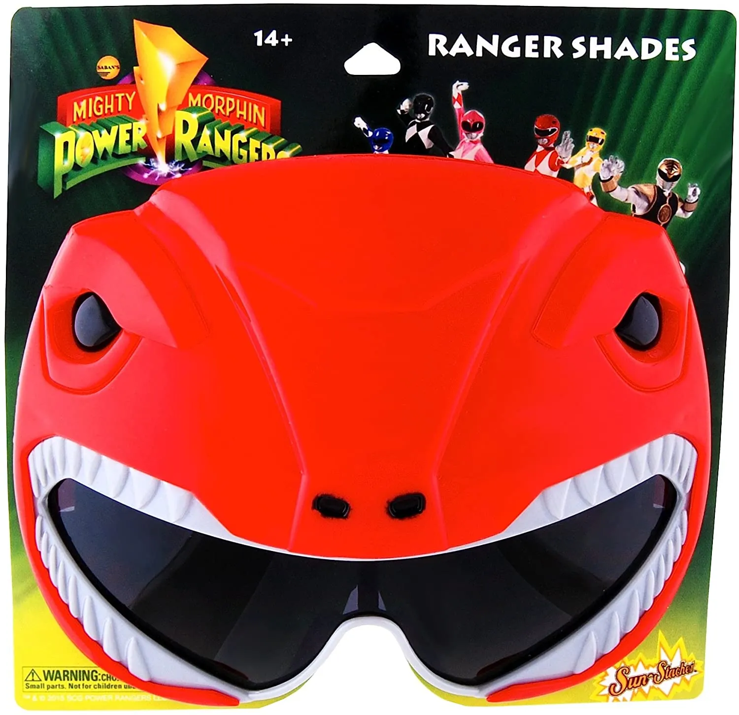 Power Red Rangers Sunglasses Sunstash -77613 (Officially Licensed)