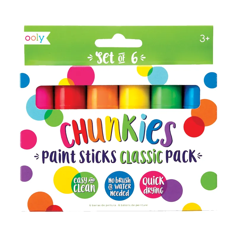 Ooly 6PC Chunkie Paint Sticks