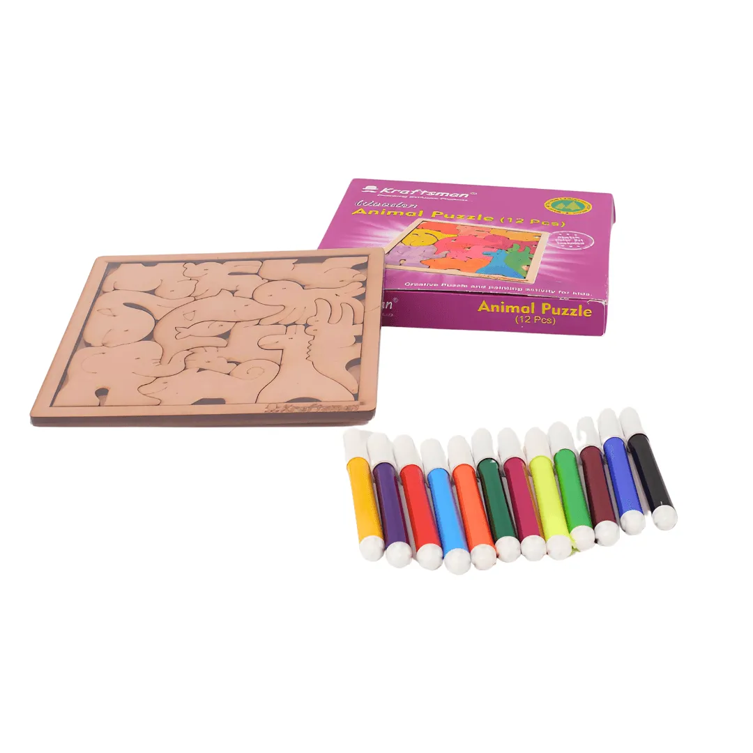 Colouring Animal Puzzle for Kids-Pack of 1