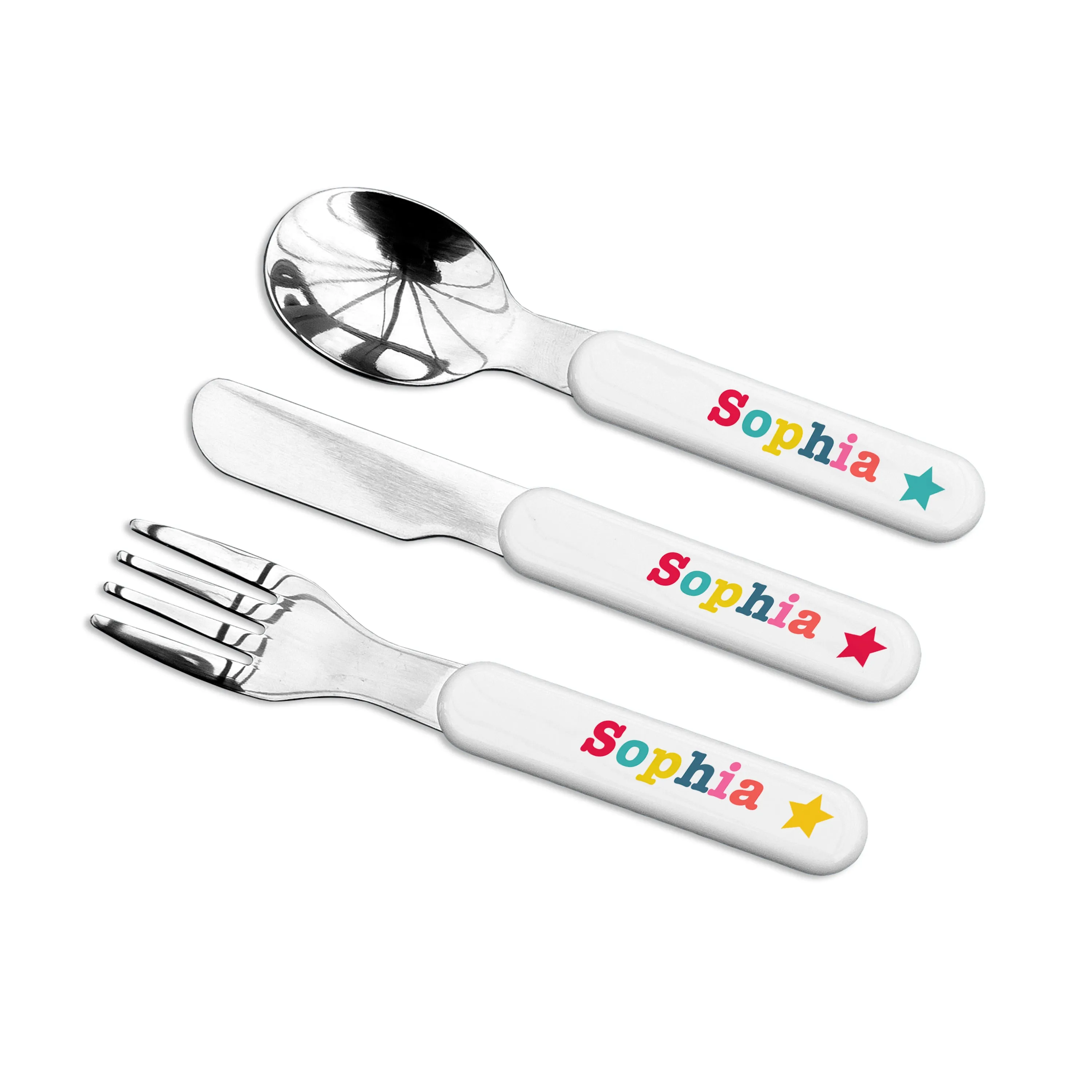 Personalized Circus Metal Cutlery Set for Kids