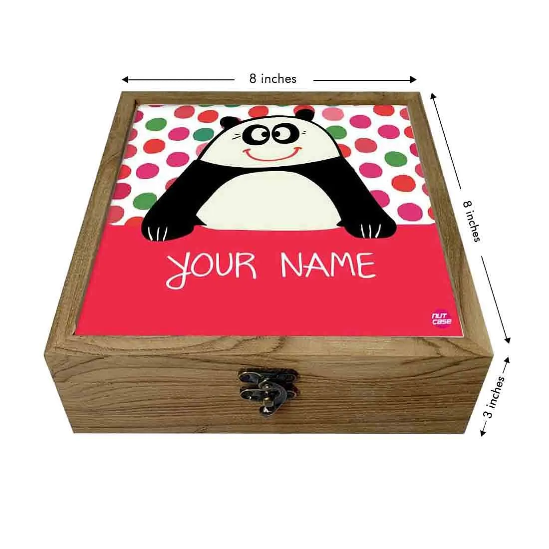 Personalised Passport Holder For Kids  - Cute Panda