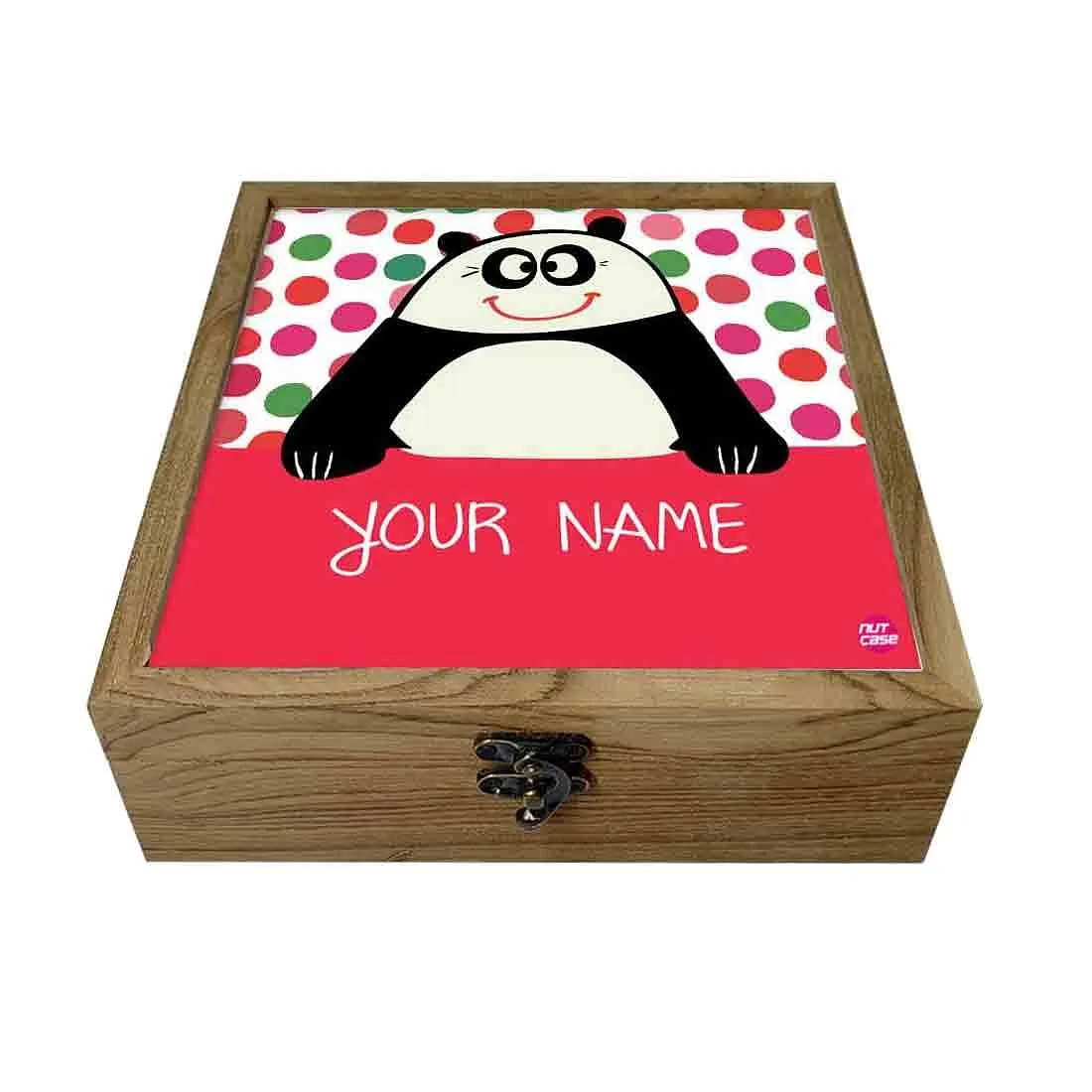 Personalised Passport Holder For Kids  - Cute Panda