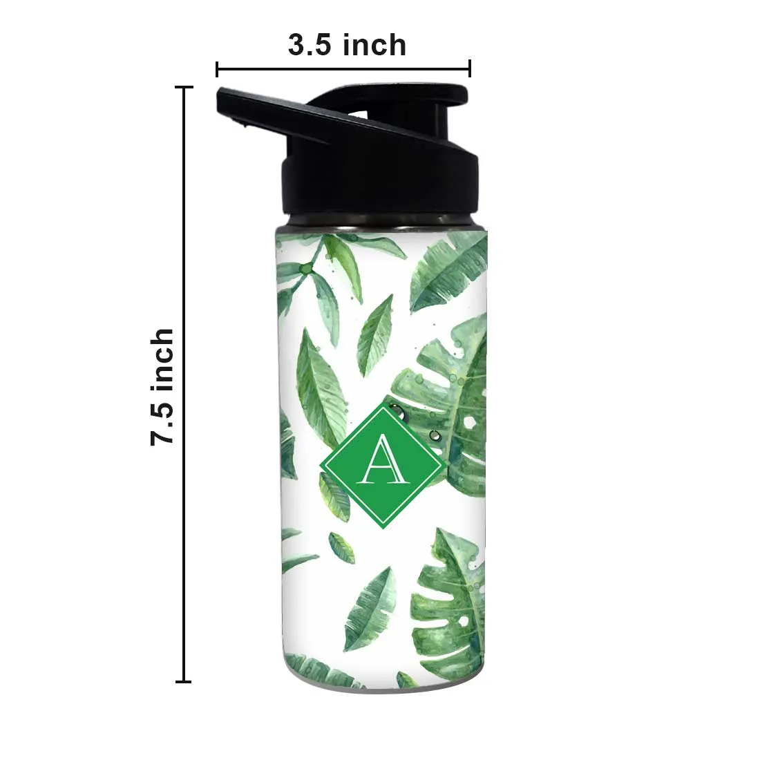 Personalised Sipper Bottle For Kids - Beautiful Leaf