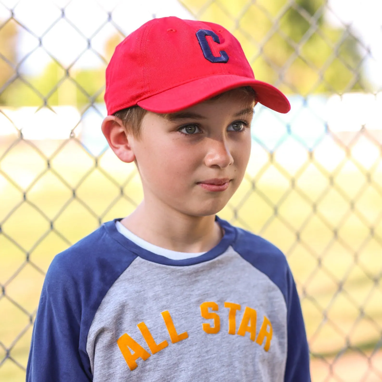 Personalized Kids Cap Varsity Letter