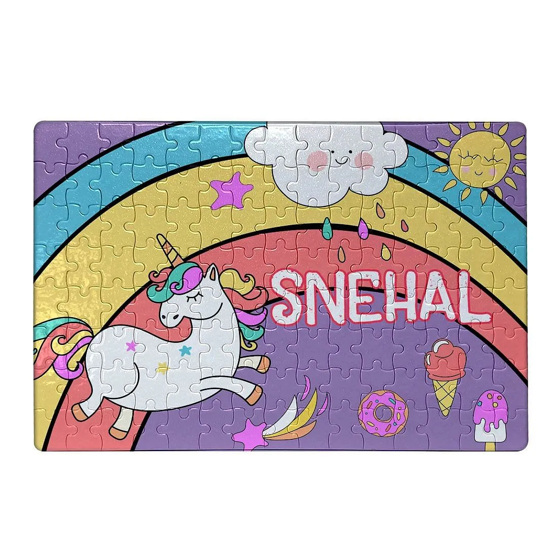 Personalized Puzzle For Kids - Unicorn