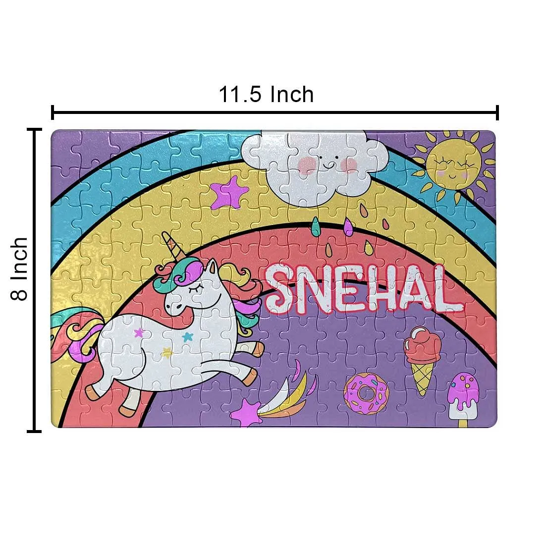 Personalized Puzzle For Kids - Unicorn