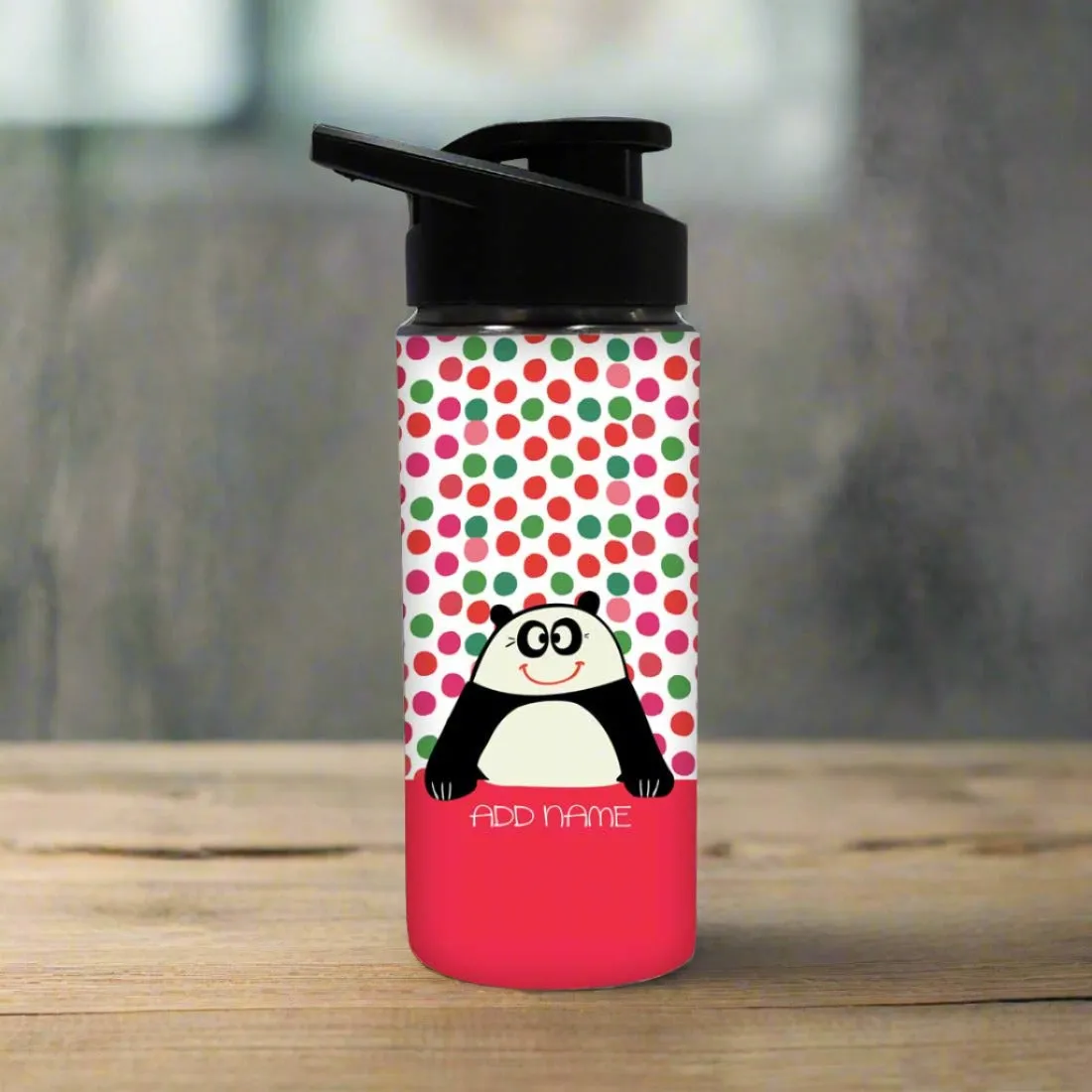 Personalized Sipper Bottle For Kids - Cute Panda